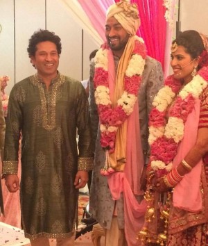 Krunal Pandya And Pankhuri Sharma Wedding Reception