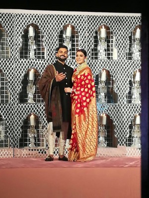 Virat Kohli And Anushka Sharma Reception