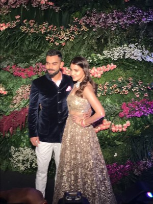 Virat Kohli And Anushka Sharma Reception