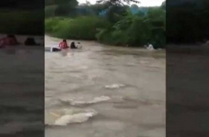 Watch: Car falls into river; Family miraculously rescued near Mumbai
