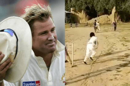 7 year old boy stuns Shane Warne with ball of the century