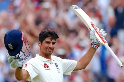 How much did Alastair Cook score in his farewell Test innings?