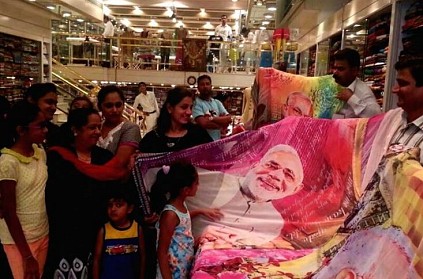 Modi saree goes viral on social media Modi saree goes viral on social media