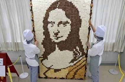 Monolisa mosaic created using 2,200 Bread Slices in Japan goes Viral