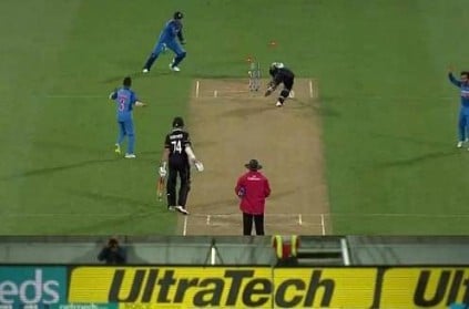 Watch video: dhoni\'s stunning move to catch neesham\'s run out - viral