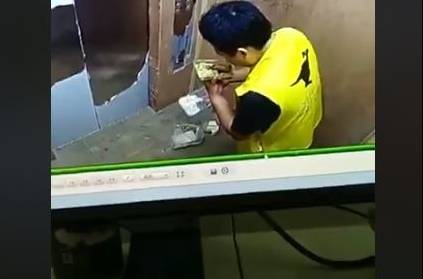 Delivery man fired after caught eating customer's food