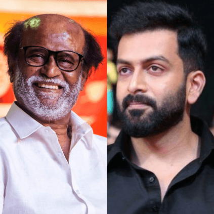 Actor Prithviraj regrets missing the opportunity to direct Rajinikanth