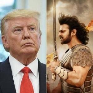 American President Donald Trump reacts to Bahubali meme on his Indian visit