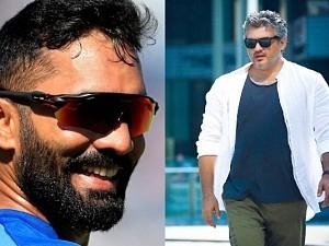 Dinesh Karthik shares picture of fan asking for Valimai update Dinesh Karthik shares picture of fan asking for Valimai update