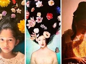 Famous director recreating popular paintings on daughters is on point! Viral pics here!