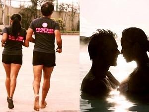 Popular couple surprises everyone after their first run in 75 days ft Milind Soman and Ankita