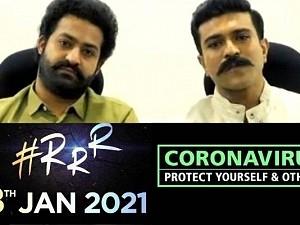 Ram Charan and Jr NTR latest video about Coronavirus safety prevention methods on behalf of RRR team Ram Charan and Jr NTR latest video about Coronavirus safety prevention methods on behalf of RRR team