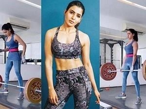 Samantha shares fitness training videos, lifts 100 kgs weight!