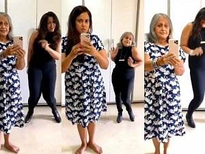 Sameera Reddy's viral flip the switch tik tok challenge video with mother in law