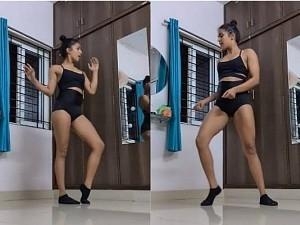 Samyuktha hegde dance video during quarantine goes viral
