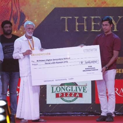 Saravana Selavarathinam donates 3lakhs at Behindwoods Gold Medal Awards 2018