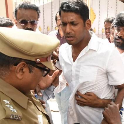 Image result for vishal's arrest
