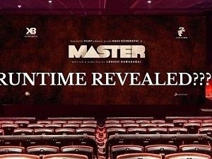 Thalapathy Vijay's Master runtime details - Find out
