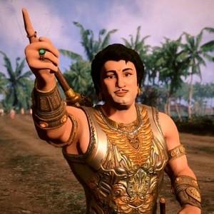 Vandhiyathevan Ponniyin Selvan Vol 1 features an animated MGR Vandhiyathevan Ponniyin Selvan Vol 1 features an animated MGR