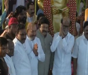 Rajinikanth at MGR Statue Opening Function